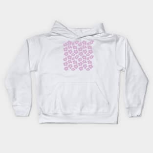 Aesthetic Mauve Flowers Retro Daisy Kids Hoodie